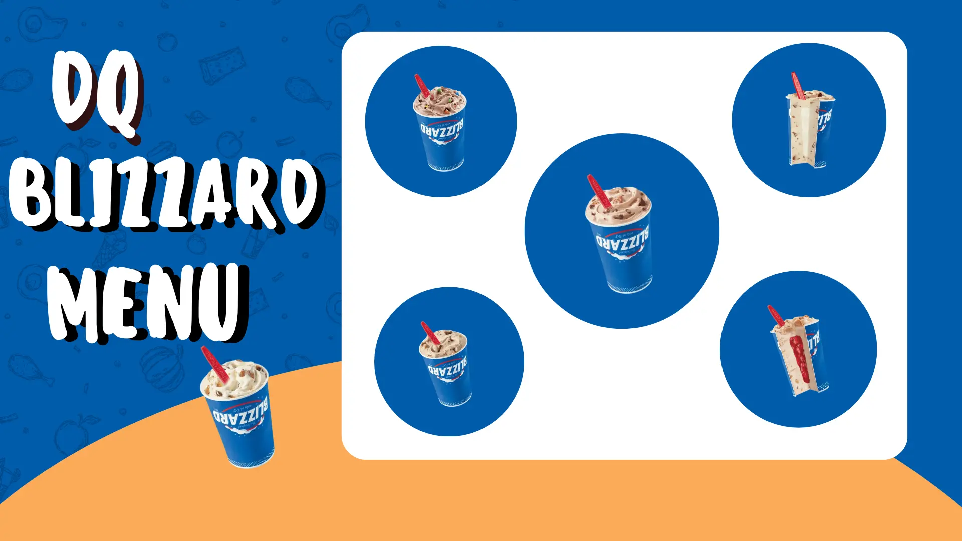 Dairy Queen Blizzard Menu