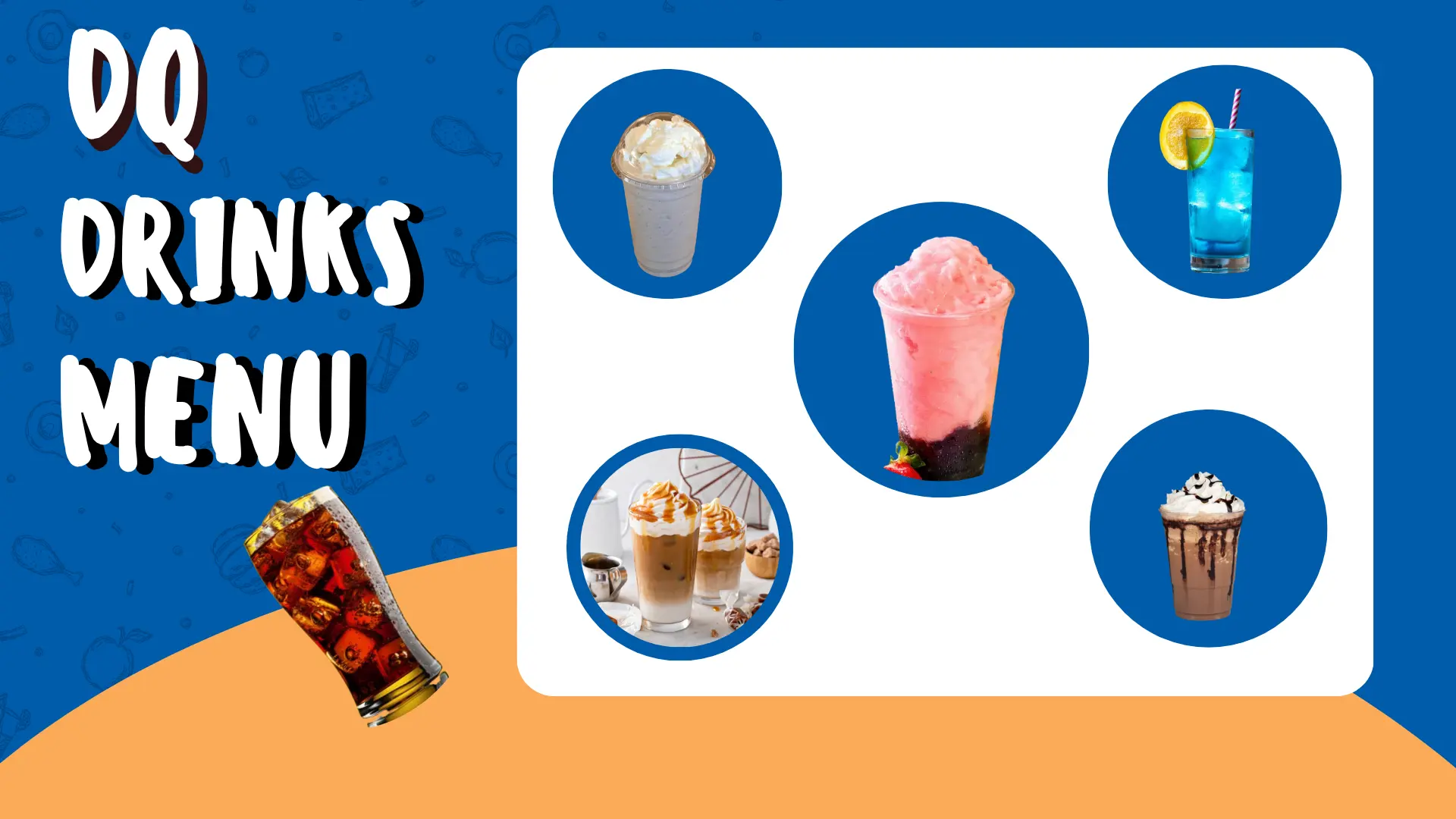 Dairy Queen drinks menu