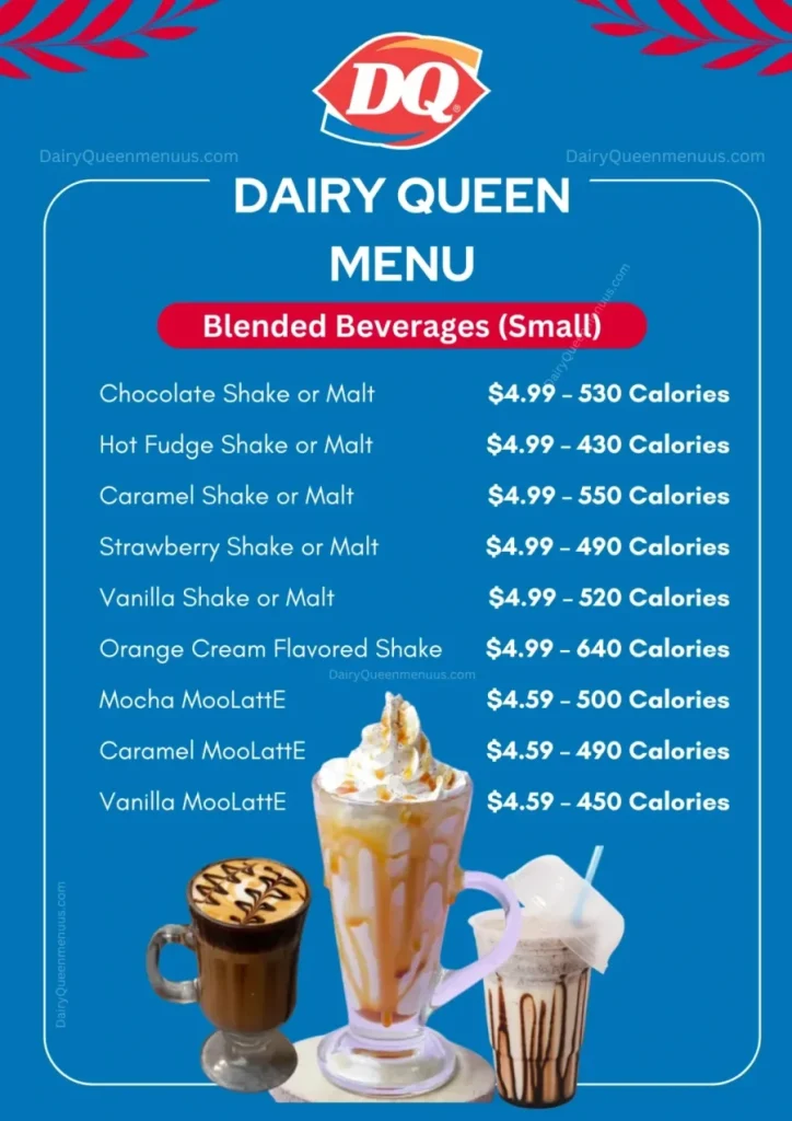 Dairy Queen Menu Blended Beverages