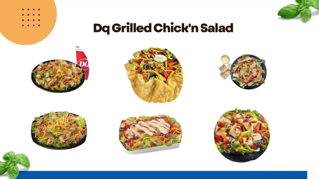 Dairy Queen Grilled Chicken Salad Menu